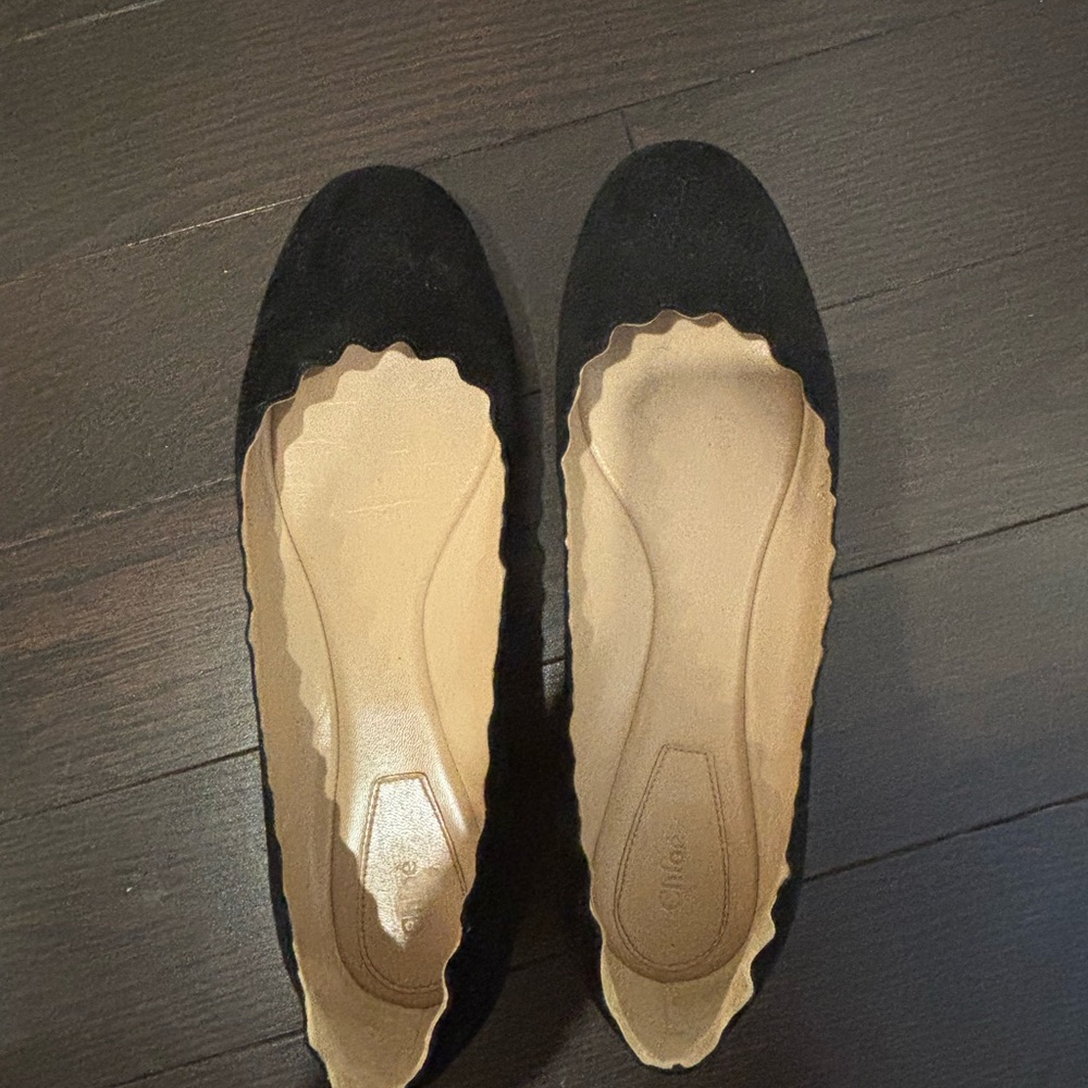 Black Chloe Women's Flats Authentic